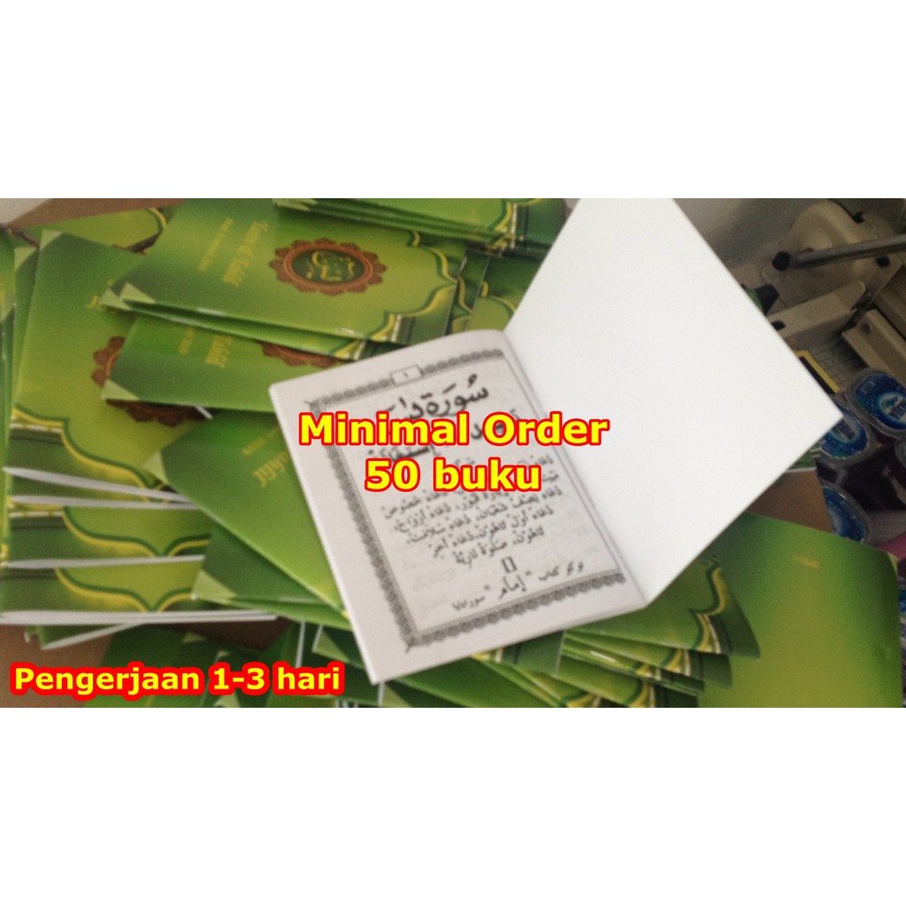 Cetak Yasin 64 Hal Min 50 Custom Pakai Foto