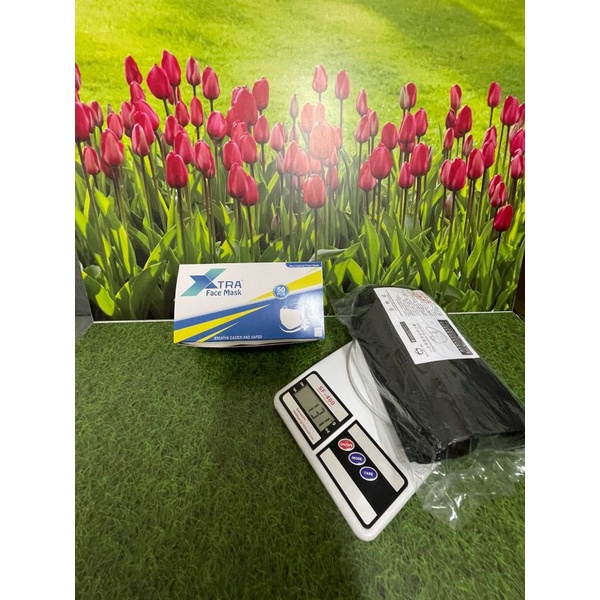 Masker Earlop 3ply Hitam / Masker 3ply Hitam / Masker 3ply Black / masker Non Hijab hitam 3ply