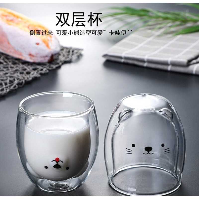 TD-DA SIBAOLU Gelas Mug Animal Double Wall Layer Cup - C8784