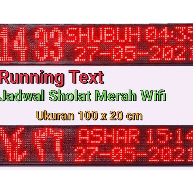 Jadwal Sholat Running Text