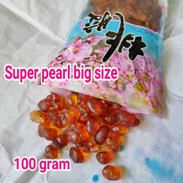 

Peach Gum tao jiao super pearl besar 100gr
