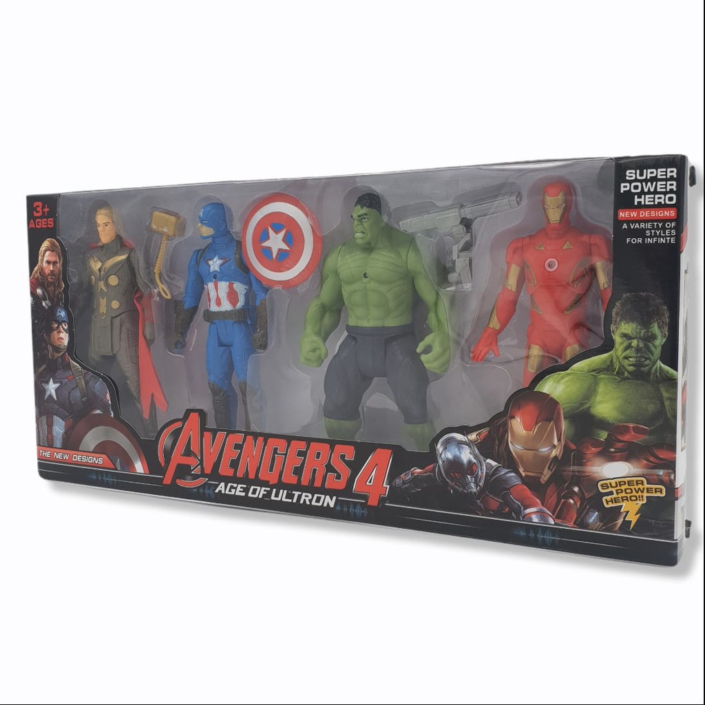 Set Mainan Anak Robot Super Hero Avengers Isi 5 Pcs/ Mainan Avengers Set Terbaru Ada Thanos Mainan