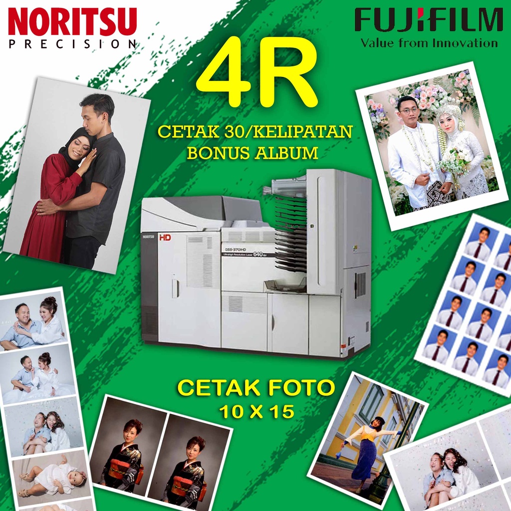 Jual CETAK FOTO/PHOTO KERTAS/PAPER FUJIFILM/DIGIMAX 4R 10x15 MESIN