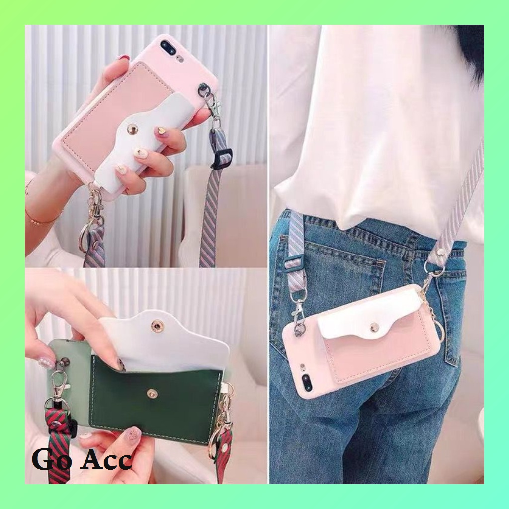 Case Tali Slempang for Infinix Hot 8 9 10 10s 10t 11 11s 20 20i 30 30i NFC 12 12i Pro Note Play Smart 3+ 4 5 6 6+ HD FH72 WM