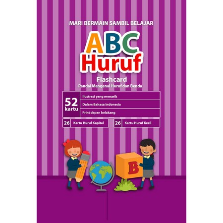 FLASH CARD HURUF Kartu Pintar Alfabet Edukasi Anak Belajar Huruf ALPHABET - KONSEP ISI 48 KARTU pintar mainan edukasi flashcards flash card anak membaca alfabet