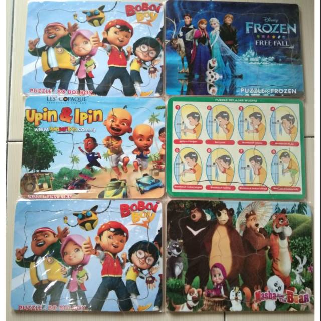 Puzzle Tebal/ Buku Edukasi Anak/ Mainan Edukasi/ Mainan Termurah