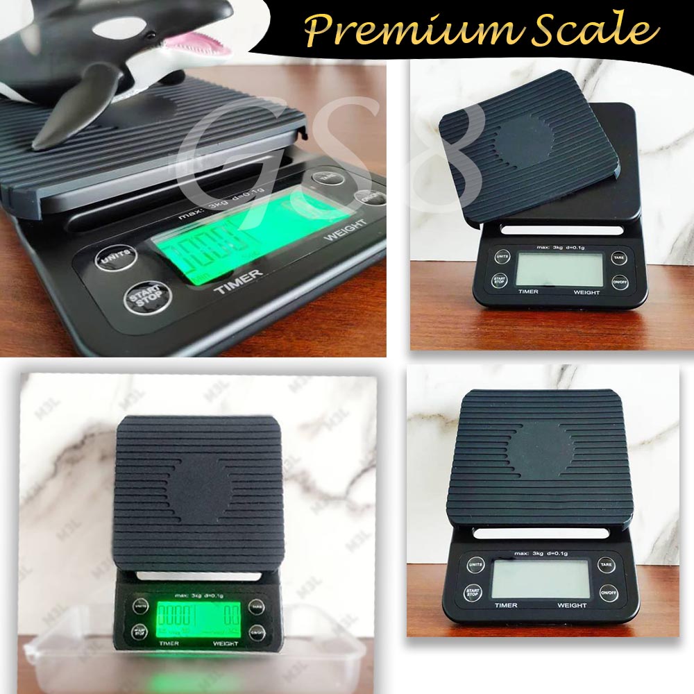 Timbangan Kopi Digital 5KG / 0.1GR Timer V60 Drip Coffee Scale Timbangan Kopi Gs8