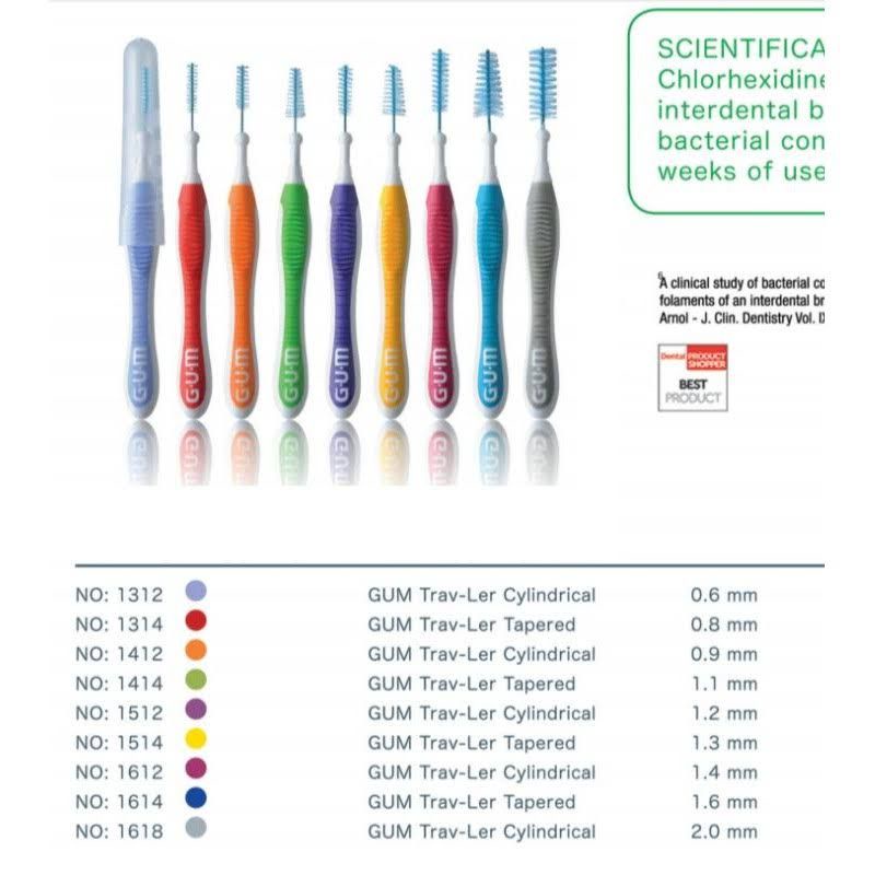 GUM Interdental Brush / GUM TRAVLer Trav Ler Interdental Brush