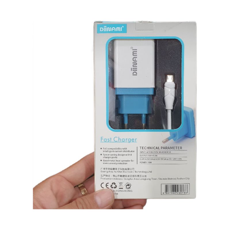 Travel Charger Fast Charger Original Diinami 3.5A 18W + Kabel Micro