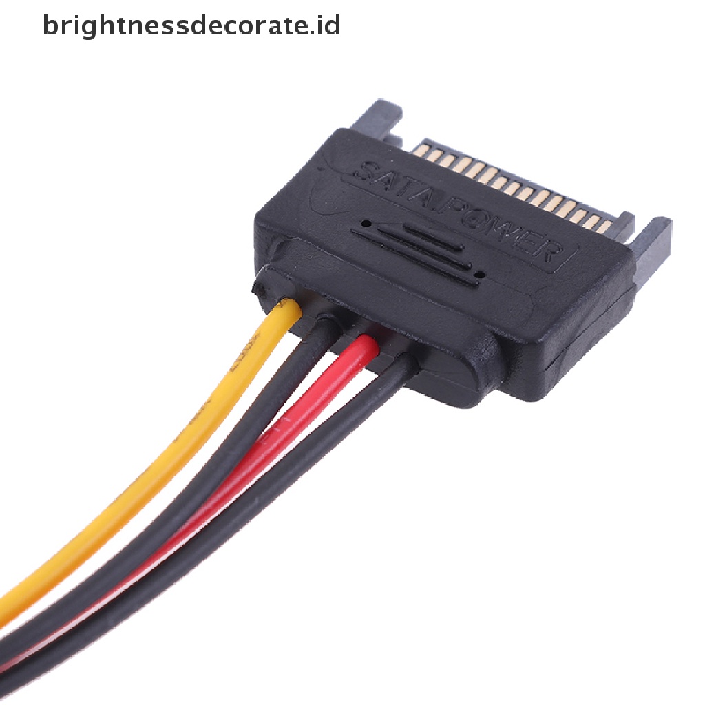 Kabel Power Adapter Sata To Ide 15 Pin Sata Male To Molex Ide 4 Pin Female