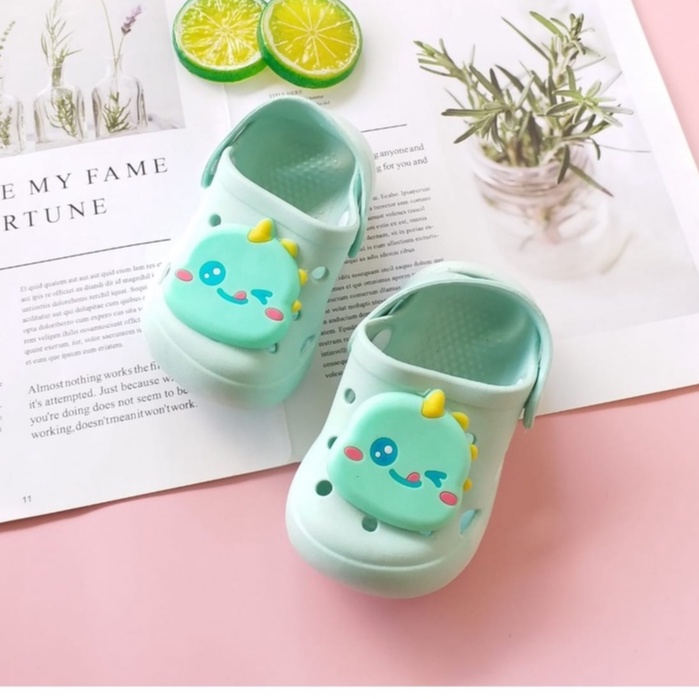 LittleAaron DINO&amp;TIGER Prewalker anak Sandal slop anak laki perempuan cewek import Sport Termurah Sendal Bayi Anak Cewek Cowok