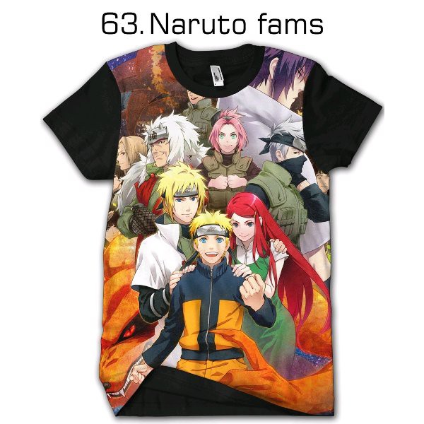 Kaos Keluarga Naruto Boruto Tshirt Dewasa Cowok Cewek Baju Anak kids Jaman Now Bukan Jaket Dilan