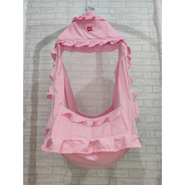 Ayunan Bayi Karakter 3in1 Kelambu Motif Murah-Earth series pink