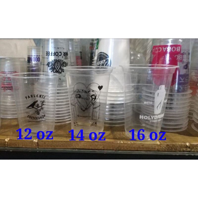 sablon gelas cup 14&16oz 100pcs,mrk starindo/merak dll