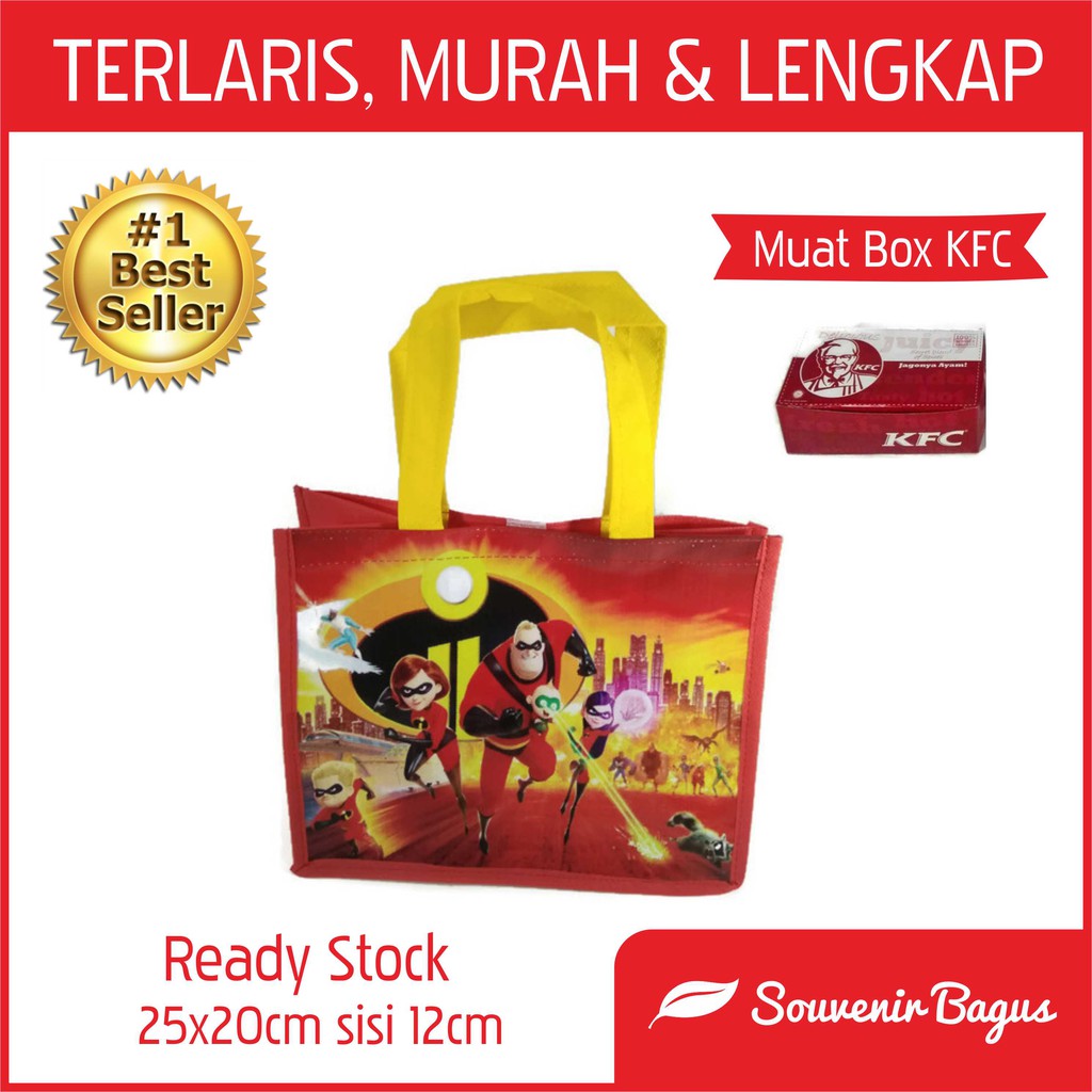 Terlaris Tas Ultah Incredibles Tas Souvenir Ulang Tahun Incredibles Goodie Bag Incredibles Termurah