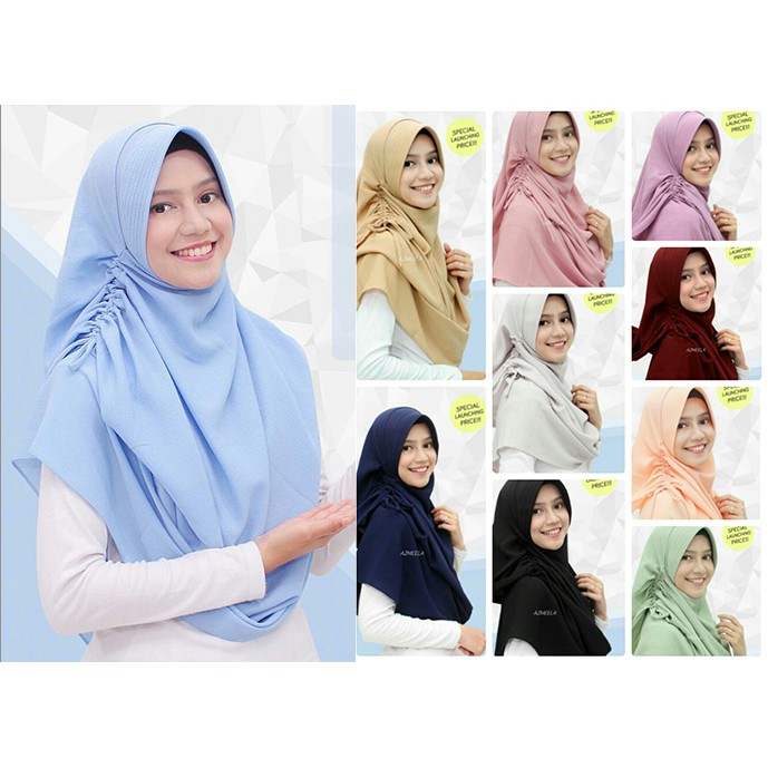 Pastan Sherina Hijab Jilbab Terlaris Pashmina Instant / Jilbab Pasmina / Hijab Serina Instan