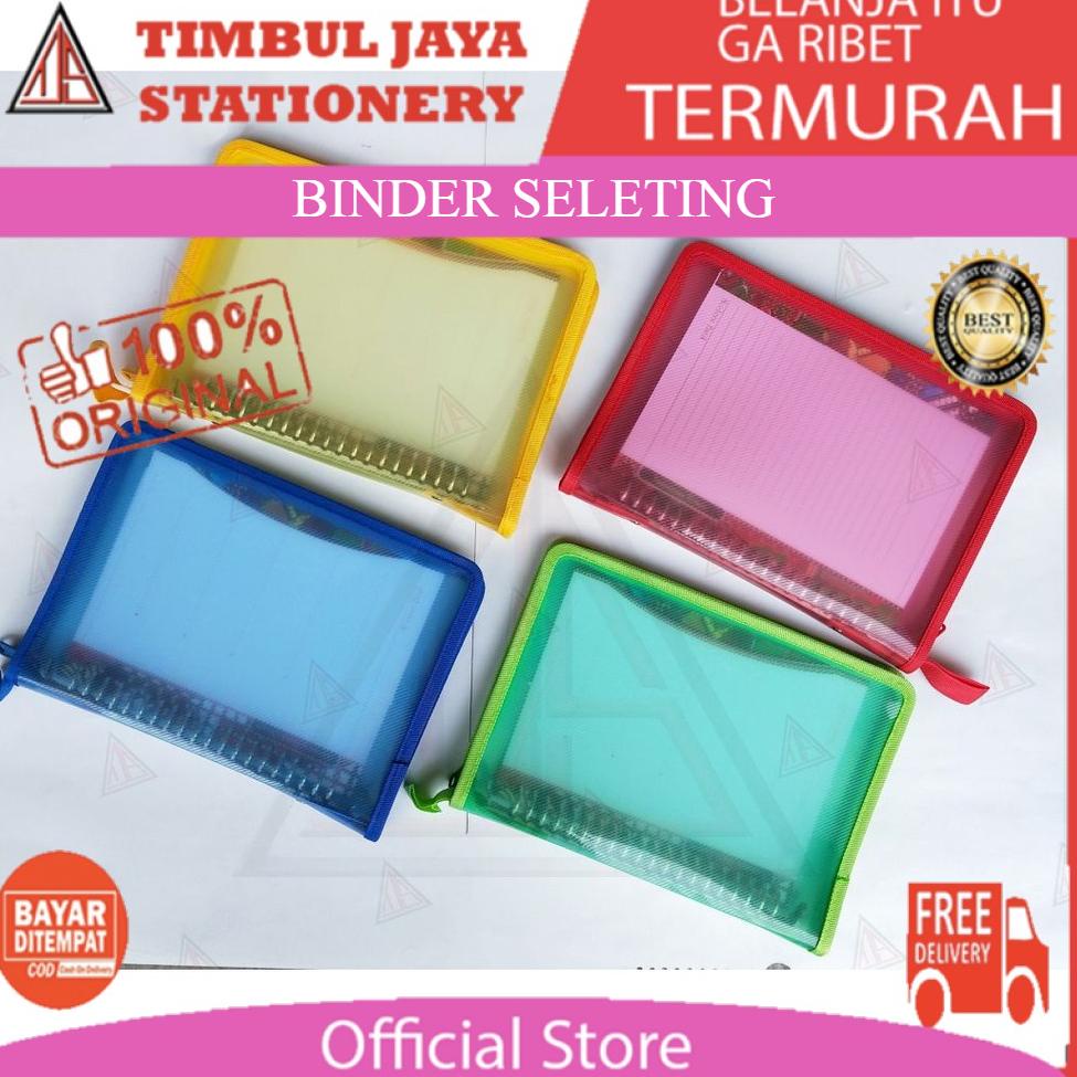 

[KODE PRODUK ikGB75696] Binder seleting campus polos transparan A5 warna warni