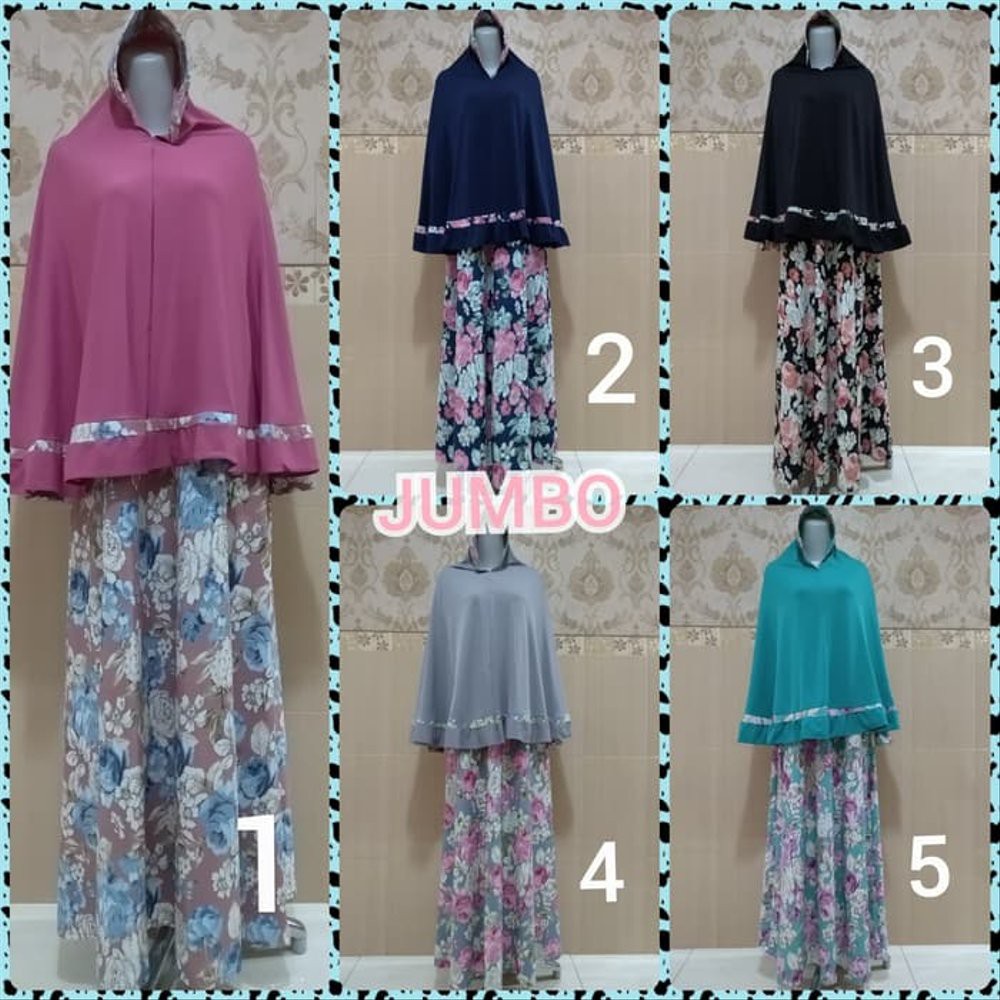 Terbaru Gamis Syari Busui Jersey Jumbo Wanita Muslim Ika Fashion Tanah Abang