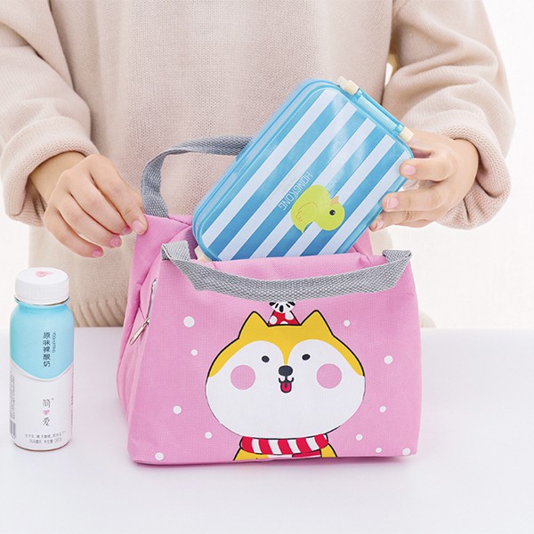 OVERFLOWS.ID Tas Bekal Makanan Tas Piknik Tas Cooler Tahan Panas Dingin Lunch Bag Karakter