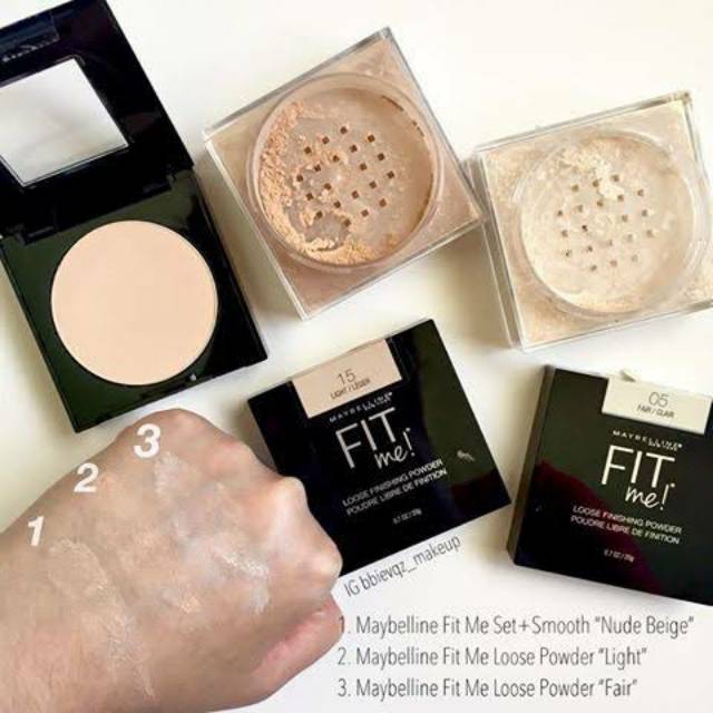 Maybelline Fit Me Loose Finishing Powder 15 Light Original Bedak Tabur Shopee Indonesia