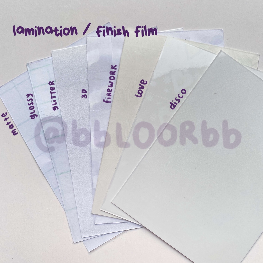 

laminasi / finish film