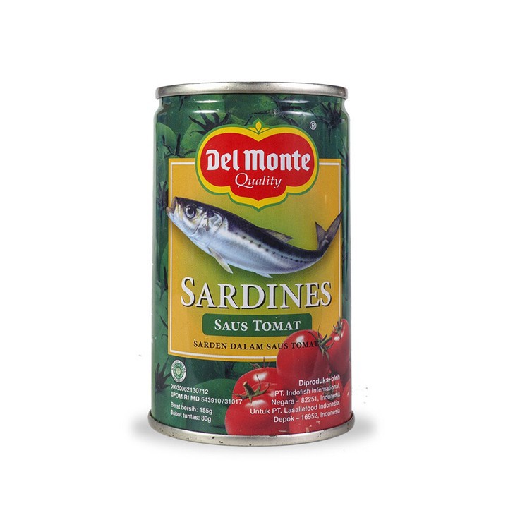 

DEL MONTE SARDEN SAUS TOMAT 155 gram