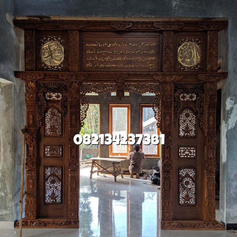 Penyekat Ruangan | Gebyok Penyekat Ruangan | Gebyok Minimalis | Gebyok Kaligrafi | Gebyok 3 Meter