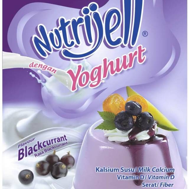 

Nutrijell yoghurt rasa Blackcurrant