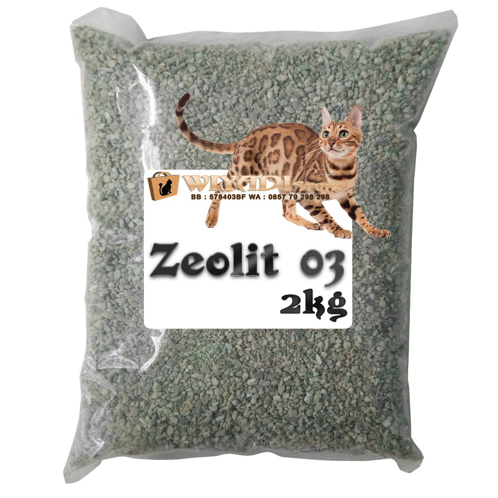 Pasir Zeolit 03  [Re-pack 2kg] pup Kucing Bisa di cuci