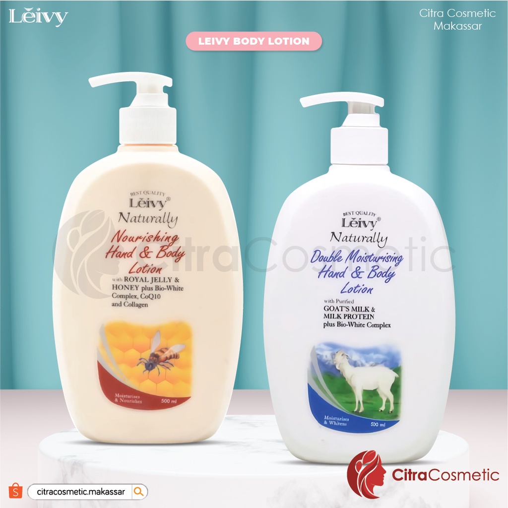 Leivy Hand Body Lotion Goats Milk &amp; Royal Jelly 500 Ml