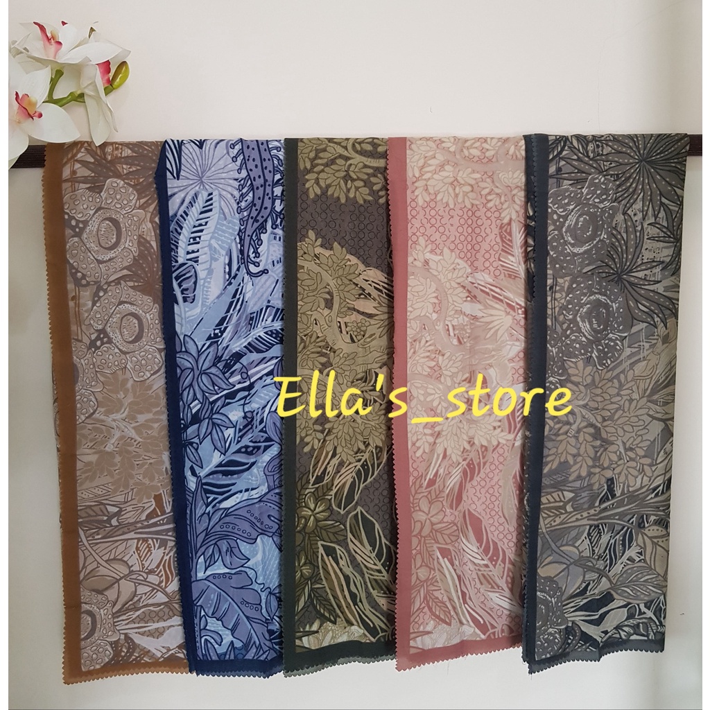 HIJAB SEGI EMPAT VOAL SQUARE MOTIF NUSANTARA SERIES LASER CUT | JILBAB SEGIEMPAT BUTTONSCARVES KW