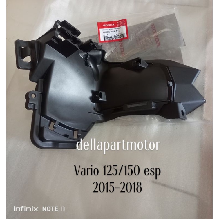 SPAKBOR BELAKANG KOLONG TUTUP RADIATOR  VARIO 125/150 LED NEW ORI HONDA 80106-K59-A10