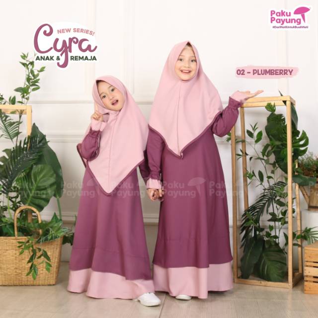 Gamis anak Cyra Series Paku Payung