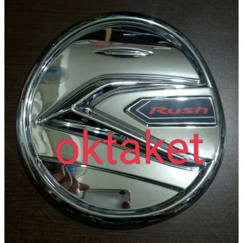 Tank cover tutup tangki mobil all new rush 2018 2019 2020 2022 Full Chrome