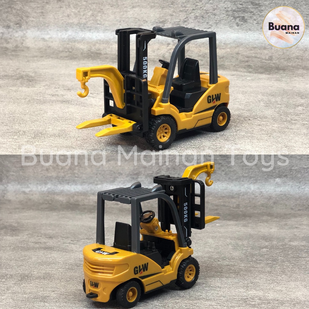 DIECAST KONSTRUKSI ALLOY TRUCK GLW MODEL BULDOSER EXCAVATOR TRUK BEKO