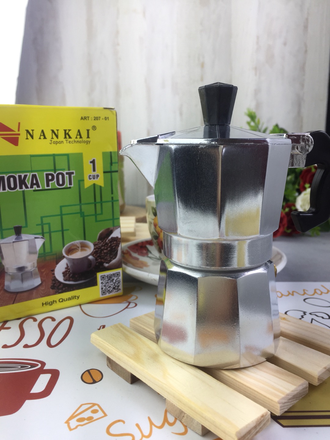 Moka Pot Alumunium 1 Cup Mokapot Coffee Espresso Maker Pembuat Kopi