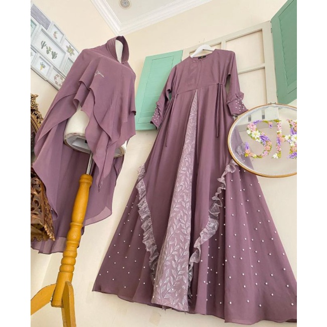 OPHELIA LILAC / ORIGINAL BY SEINAA HIJAB / SET KHIMAR