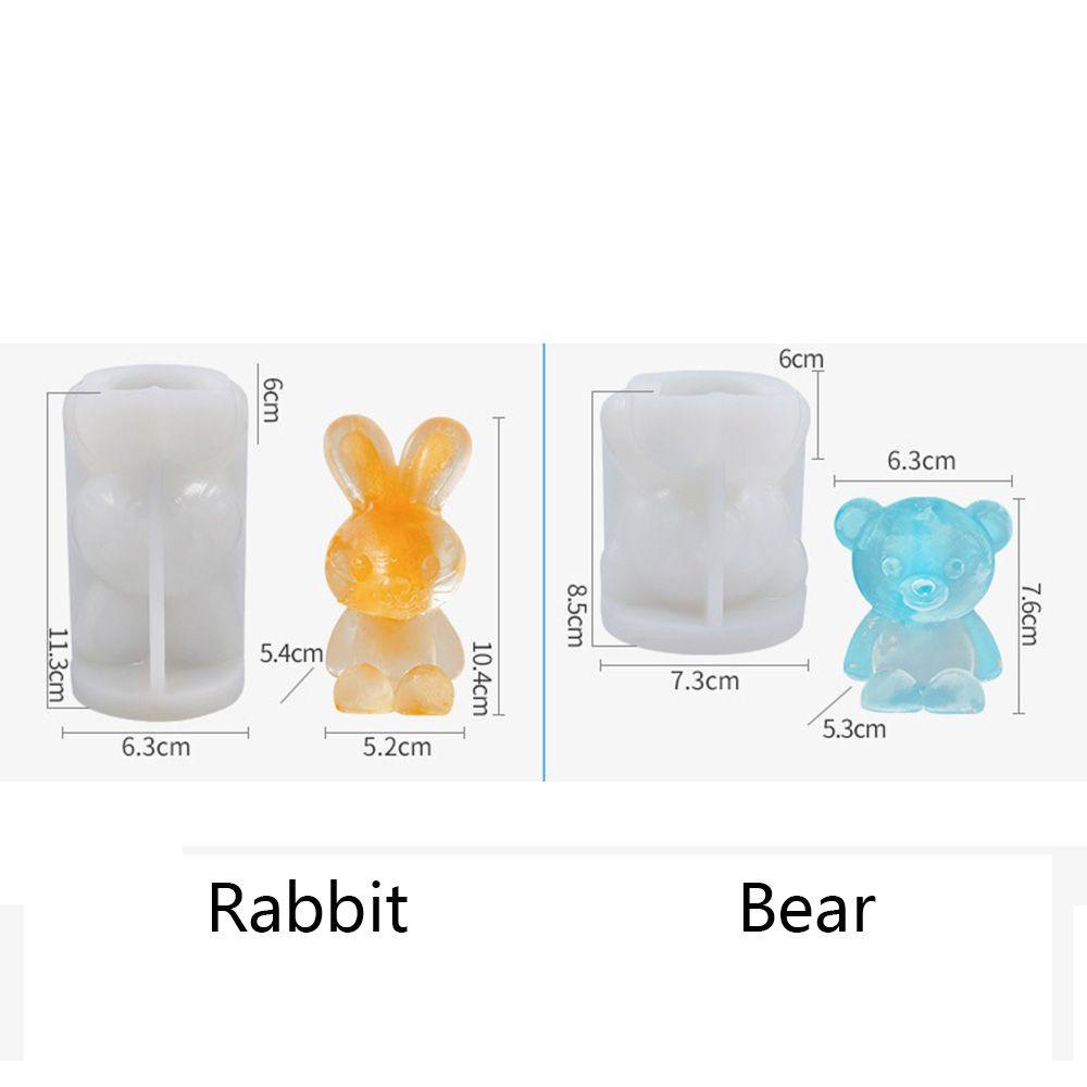 Chookyy Cetakan Es 3D DIY Alat Dapur Bear Ice Cream Tools