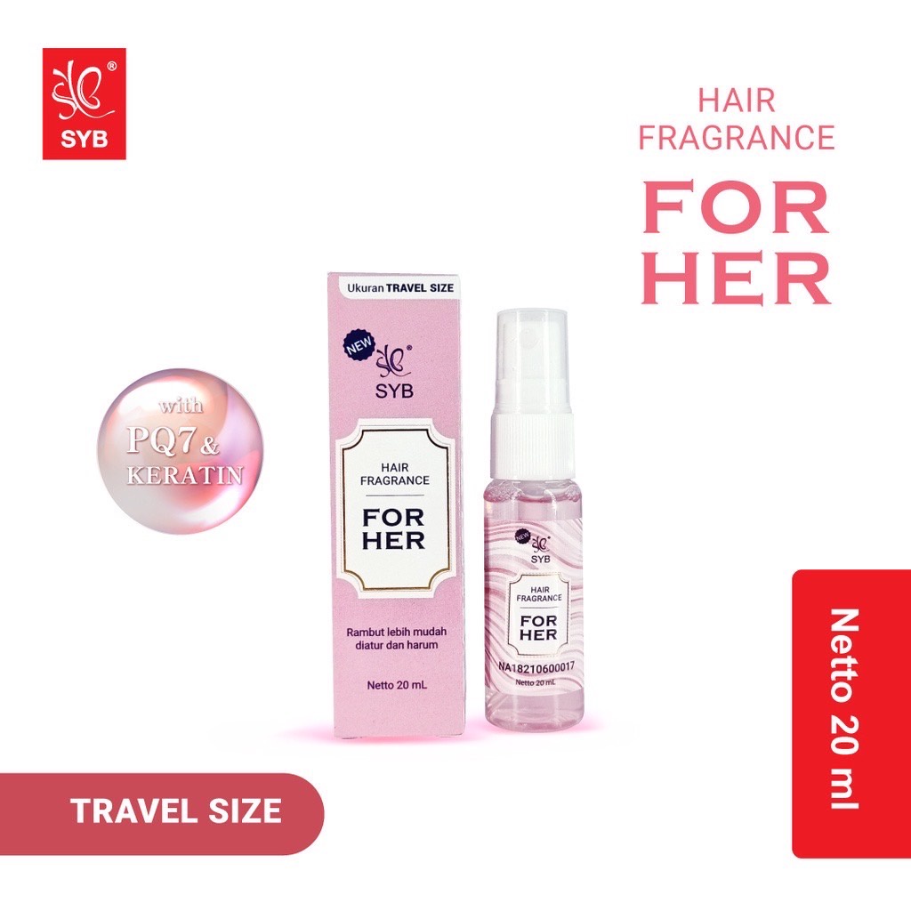 SYB Hair Fragrance/Parfum Rambut For Her 20 ml (Travel Size)