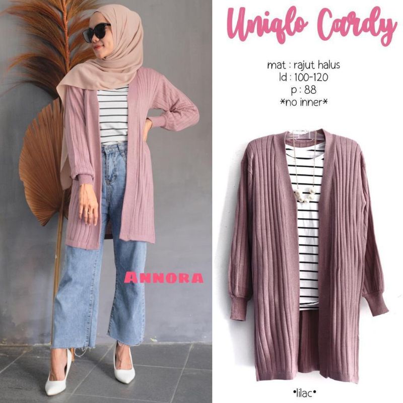 uniqlo cardy cardigan wanita rajut cantik murah best seller