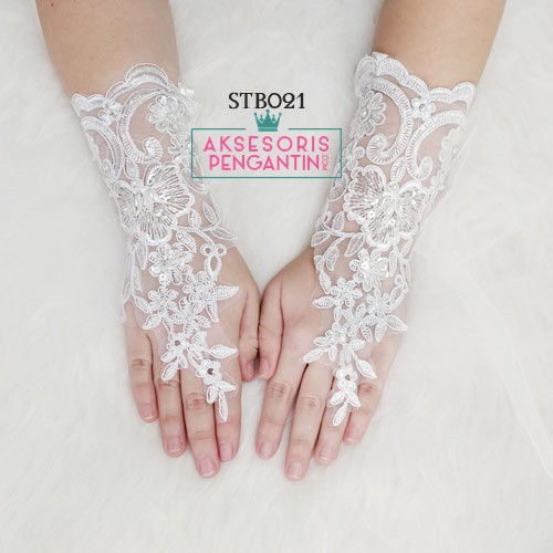 [STOK TERBATAS] SARUNG TANGAN PUTIH  WEDDING GLOVES AKSESORIS WANITA BRIDAL STB021