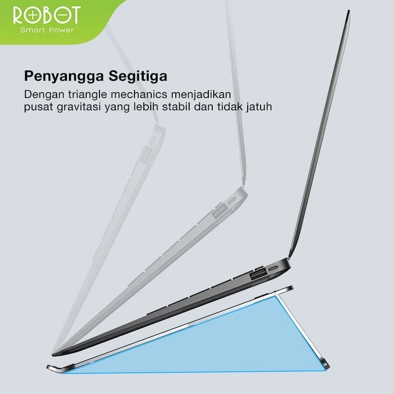 COOLING STAND FOLDABLE ALLOY TEMPAT DUDUKAN MEJA LAPTOP - ROBOT RT-LS01