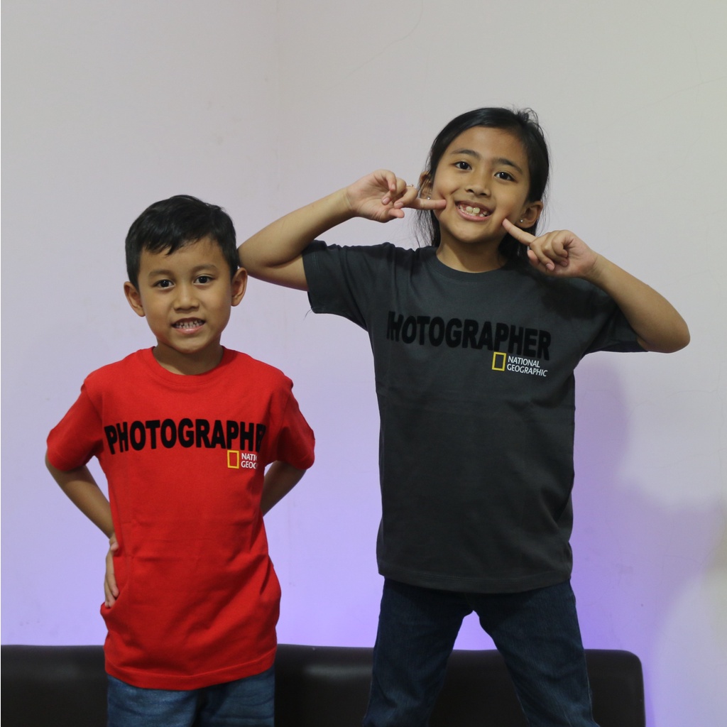 Kaos ANAK PHOTOGRAPHER - Baju Fashion Anak  Kaos Hobi Natgeo Fotografer National Geographic Keren Bl