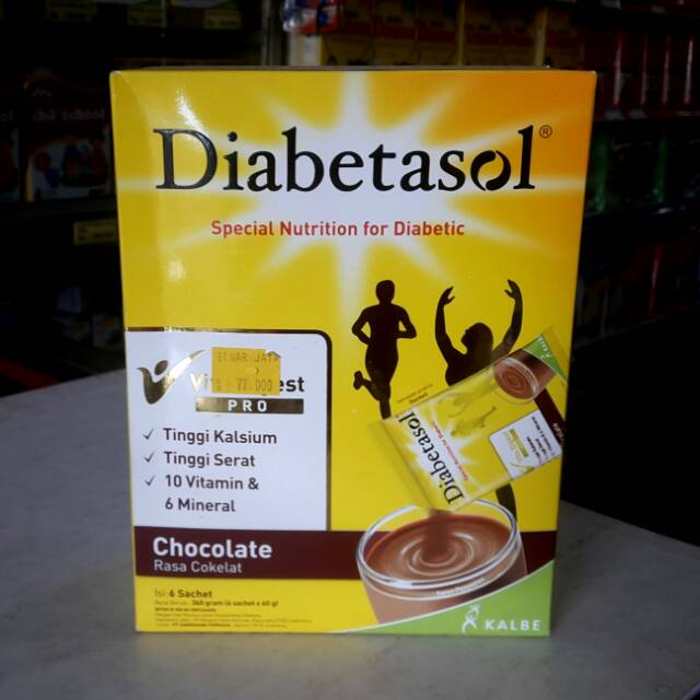 Susu DIABETASOL 360gr (6 Sachet x 60gr) Coklat