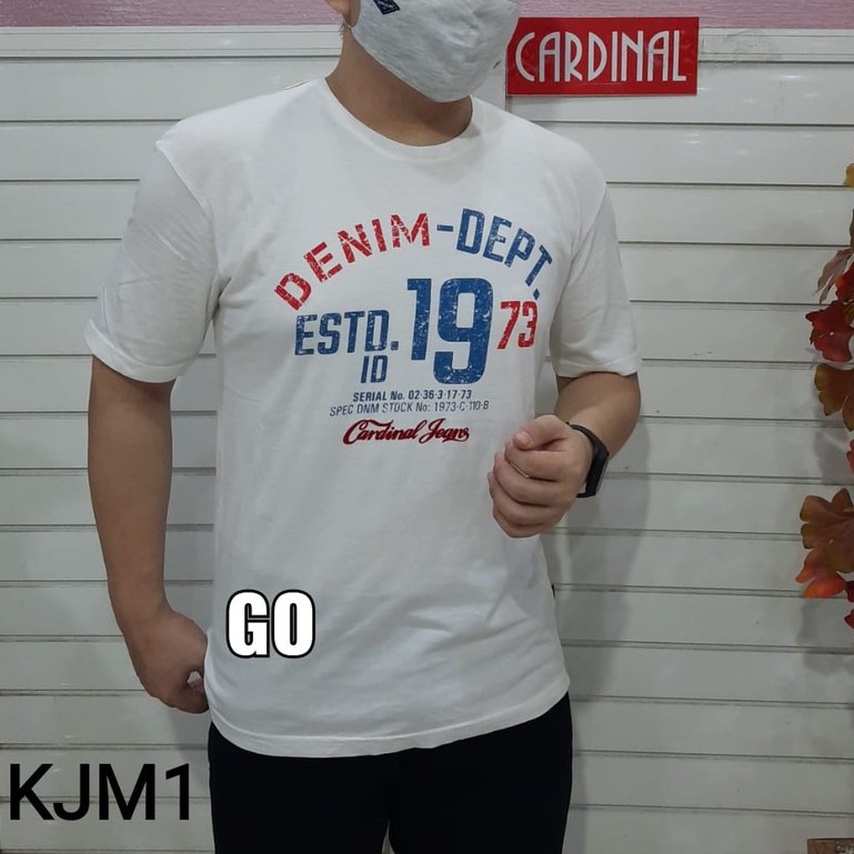 gof KJM CARDINAL JEANS KAOS T-Shirt Cowok Baju Reguler Slimfit Cowok Kaos Cardinal New!!!