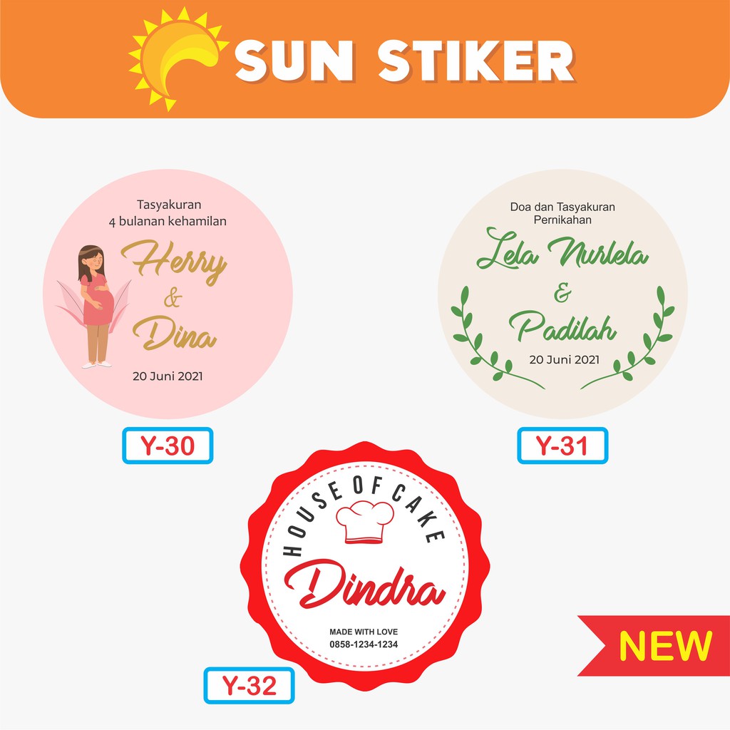 

Cetak Stiker Label Makanan / Kemasan + Cutting A3+ VINYL CUSTOM