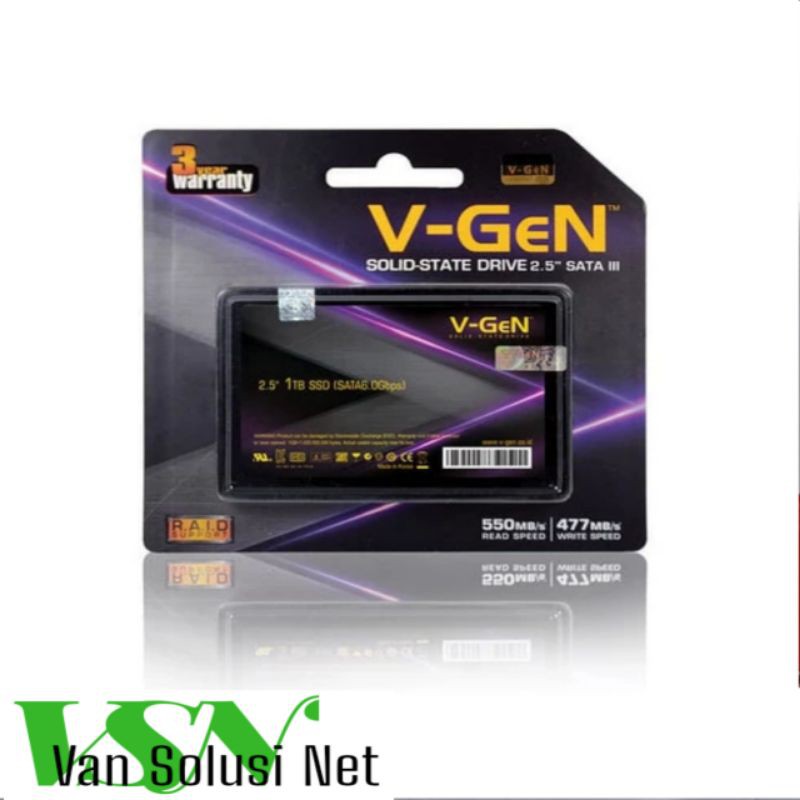SSD V-GEN 1TB SATA 3 SOLID STATE DRIVE 2.5 INCH VGEN
