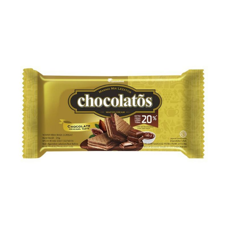 

CHOCOLATOS WAFER CREAM ORIGINAL 22gr x 10pc