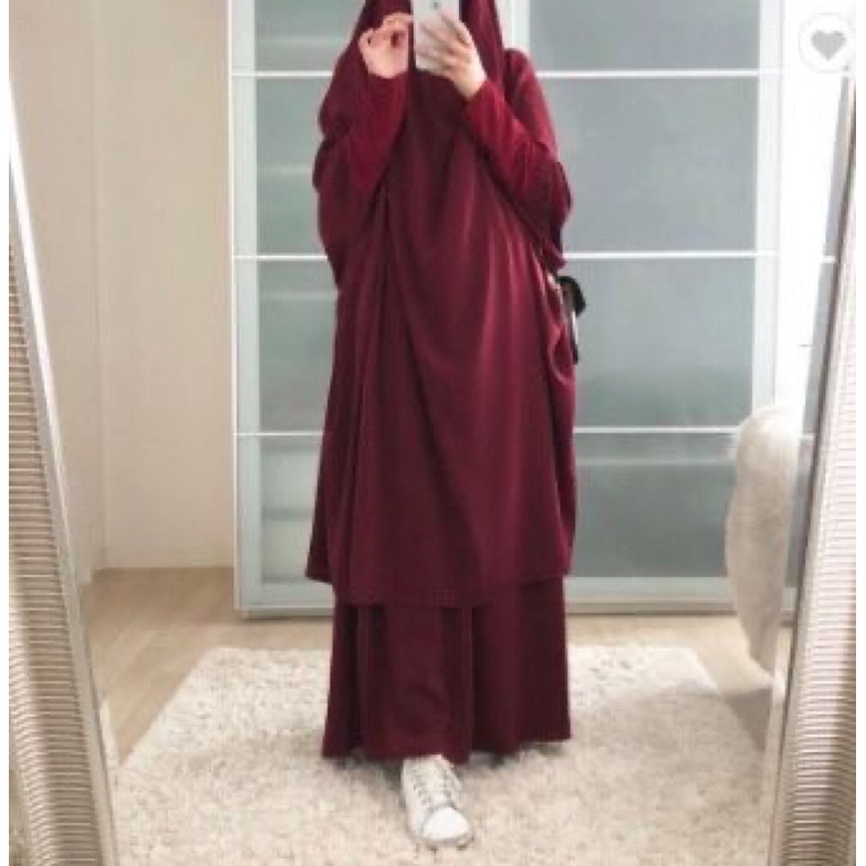 abaya baju gamis panjang set rok baju muslim niqab