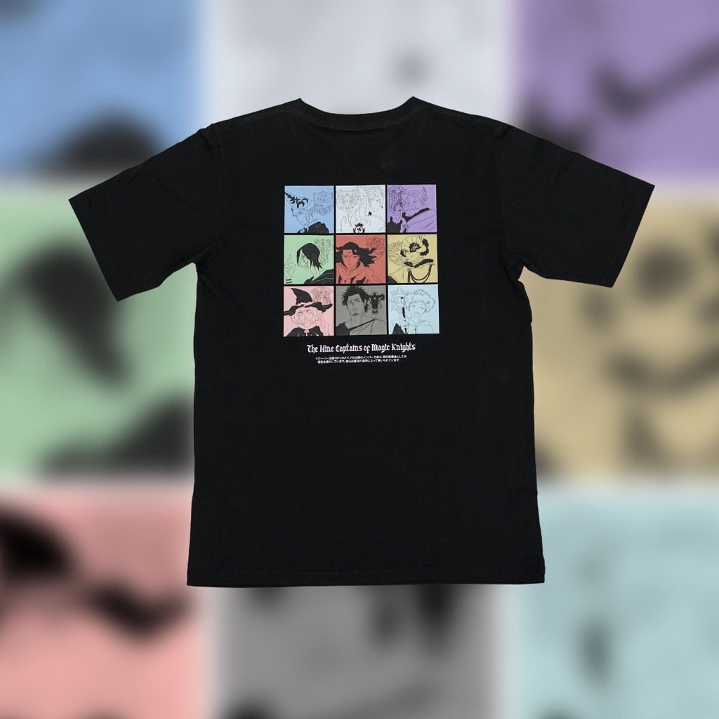 Baju Anime Black Clover "BLACK" | Ikuzo.studio | Kaos Anime | All captain | "Pride"